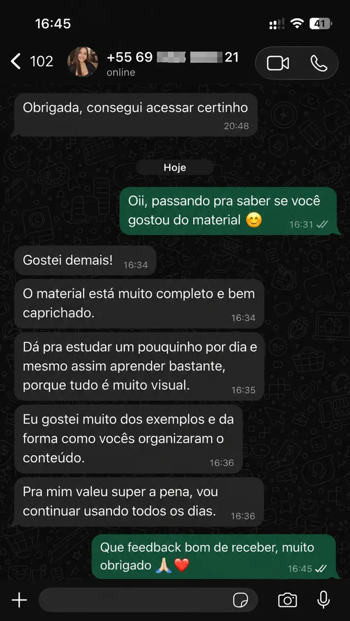 Depoimento de Aluno do Kit